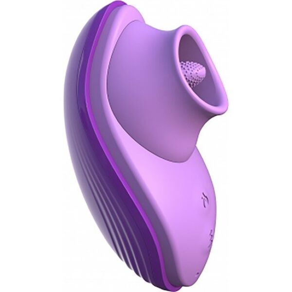 Fantasy For Her Silicone Fun Tongue vibrátor szilikon nyelvvel és levehető peremmel