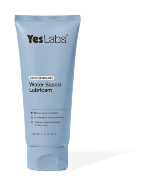 A YES Labs Organic Water Based síkosító 100 ml-es tubusa