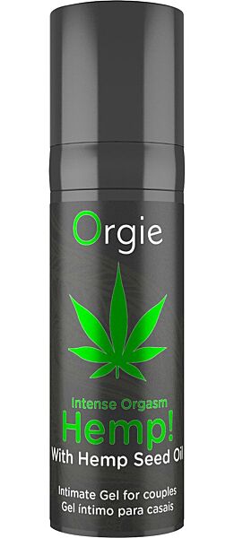 Az Orgie Hemp! Intense Orgasm 15 ml stimuláló intim gél airless kiszerelése