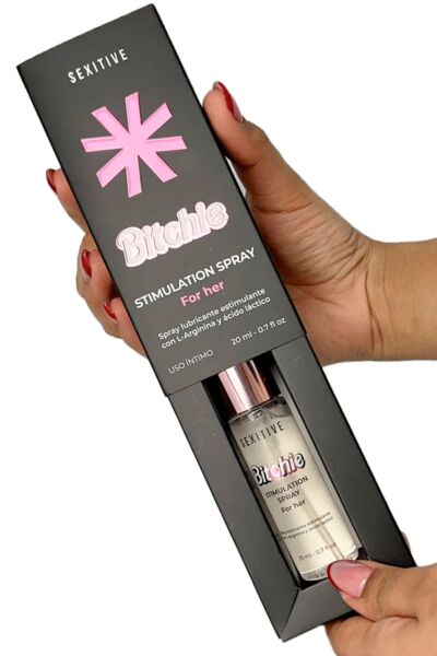A Sexitive Bitchie Stimulation Spray 20 ml-es szórófejes flakonja