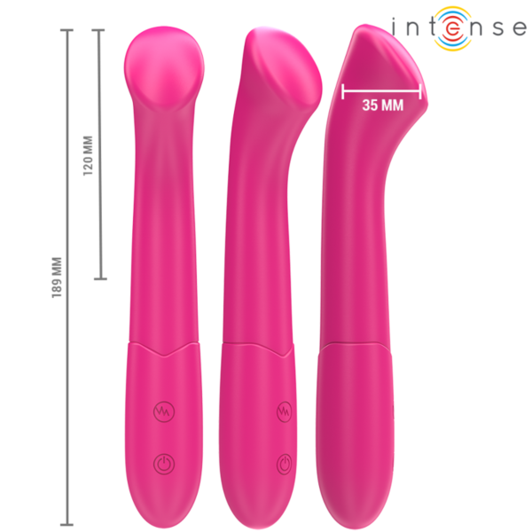 Intense Fun Paty rugalmas szilikon vibrátor, 19 cm