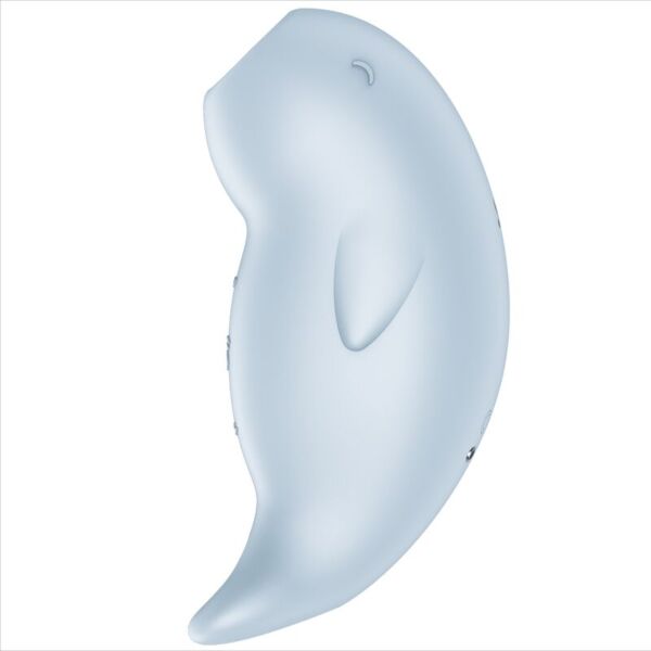 Satisfyer Seal You Soon léghullámos csiklóizgató tengeri állat formájában, világoskék színben
