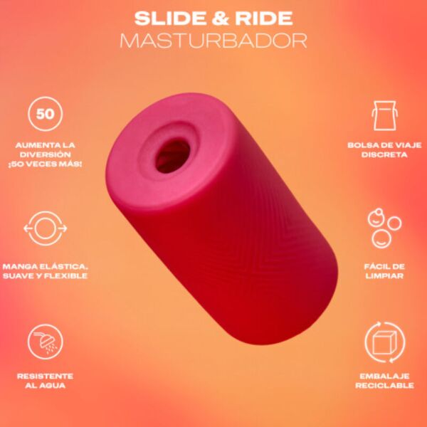 Rózsaszín Durex Slide & Ride maszturbátor