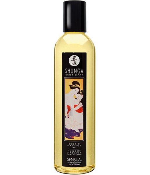 Shunga Erotic Massage Oil erotikus masszázsolaj, 60 ml-es tesztkiszerelés