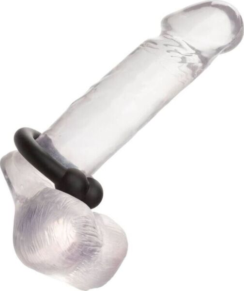 CalExotics Alpha Muscle Ring péniszgyűrű, fekete szilikonból