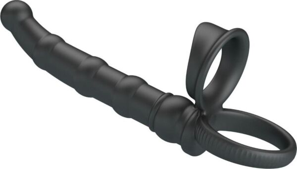Pretty Love BI-210375 vibráló péniszgyűrű szilikon análdugóval