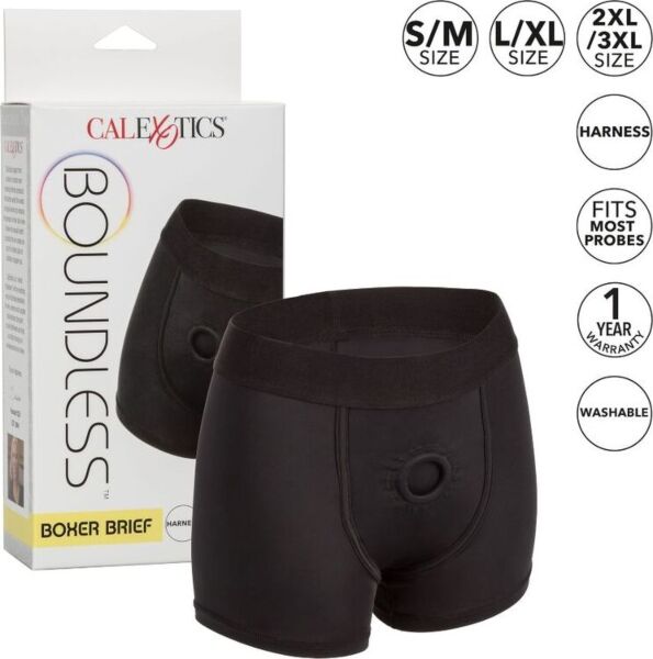 CalExotics Boundless Boxer Brief L/XL boxer stílusú strap-on hám fekete színben
