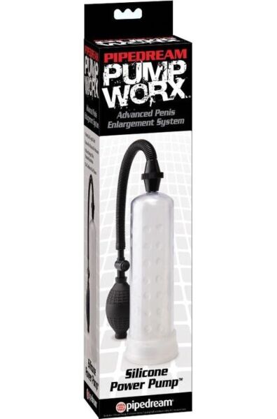 Pump Worx szilikon péniszpumpa átlátszó hengerrel