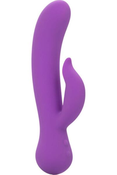 CalExotics First Time Rechargeable Pleaser kettős stimulációs vibrátor lila színben