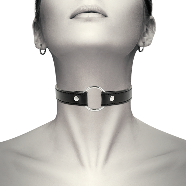 Coquette Chic Desire BDSM nyakörv háromkapcsos zárral
