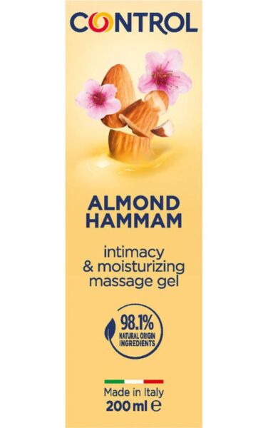 Control 3 az 1-ben masszázsgél, 200 ml, masszírozógömbös kupakkal