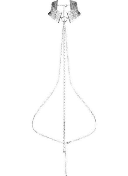Bijoux Indiscrets Désir Métallique fémhálós nyakörv láncövvel