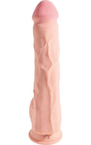 Pipedream King Cock Plus dildó, tripla sűrűségű, herékkel