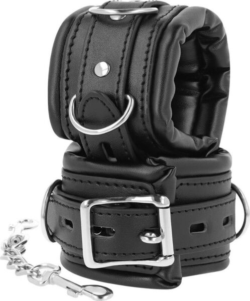 Darkness Padded Locking Cuffs párnázott BDSM bilincs zárható csattal