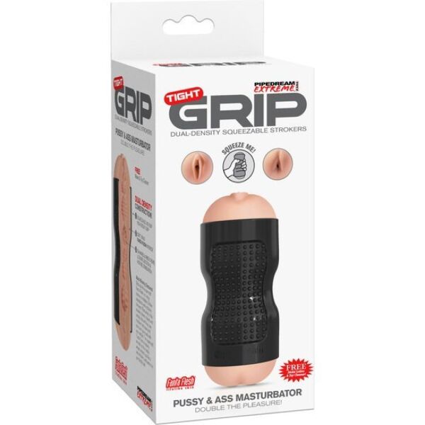 PDX Extreme Tight Grip maszturbátor hüvelyt és végbélnyílást formázó nyílásokkal