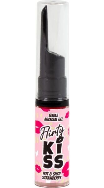 Secret Play Flirty Kiss ehető gélek, melegítő eper és hűsítő menta szett