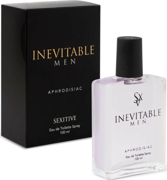 A SEXITIVE Inevitable Men 100 ml-es parfümje szórófejes üvegflakonban