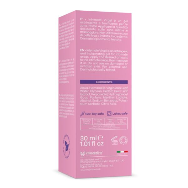 Az Intymate Virgel vízbázisú intim gél 30 ml-es kiszerelése