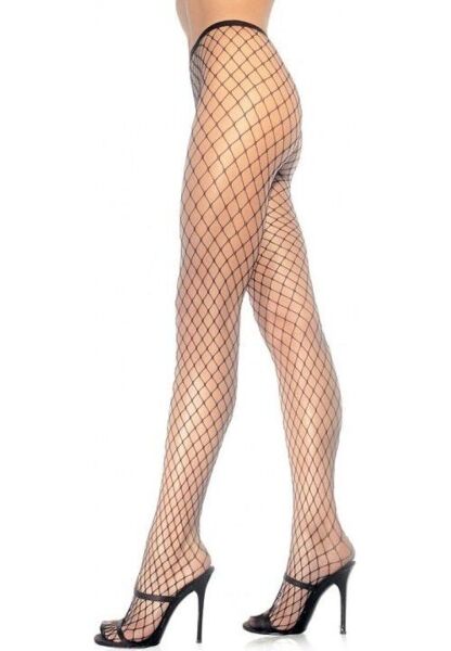 Leg Avenue Xena Diamond Tights hálós harisnyanadrág feketében, széles rombuszhálóval