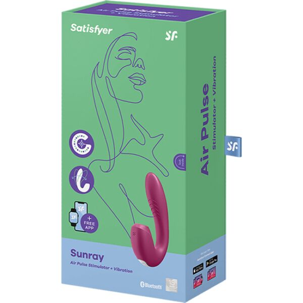 Satisfyer Sunray rabbit vibrátor nyomáshullámos csiklóstimulátorral