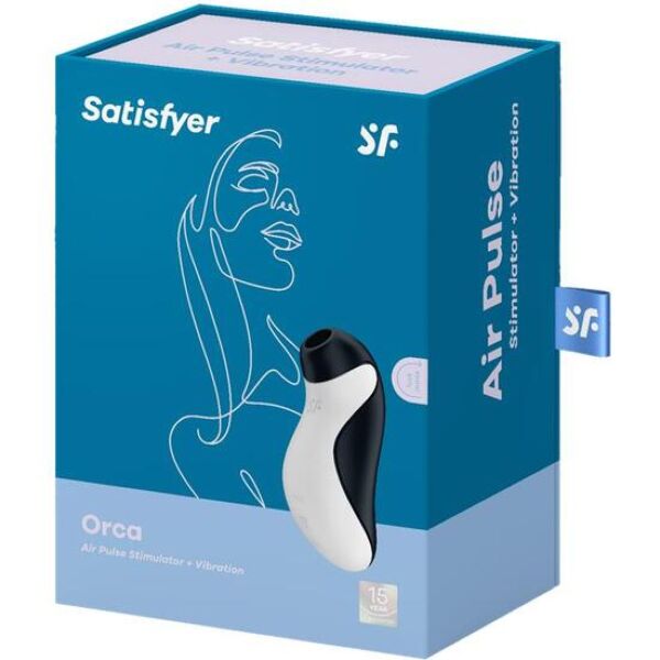 Satisfyer Orca léghullámos csiklóizgató orca formájú kialakítással