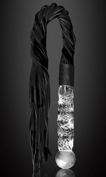 Pipedream Icicles N. 38 fújt üveg análdugó farokkal