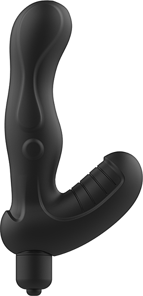 Addicted Toys Anal Massager prosztatamasszírozó ívelt szárral és bordázott talppal