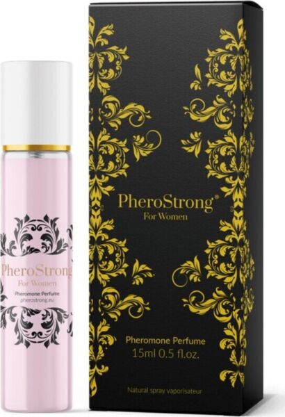 PheroStrong for Women feromonos parfüm az üvegében