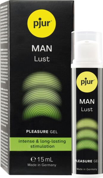 A pjur MAN Lust stimuláló gél 15 ml-es tubusa