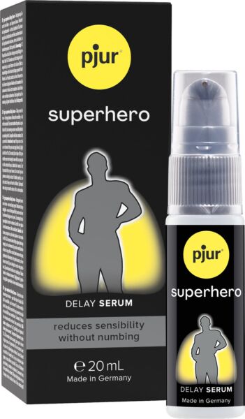 A Pjur Superhero Delay Serum késleltető szérum 20 ml-es kiszerelése