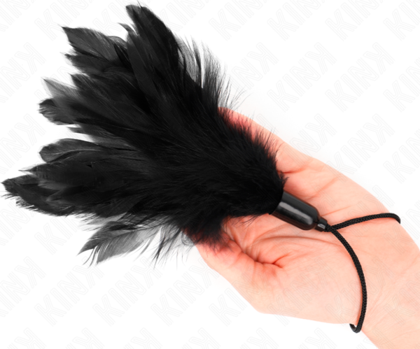 Kink Tickle Feathers csiklandozó toll, 15 cm, kötélnyéllel és műanyag talppal