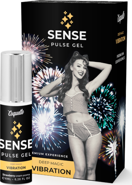 Folyékony vibrátor Coquette Chic Desire Sense Pulse Gel szórófejes tubusban
