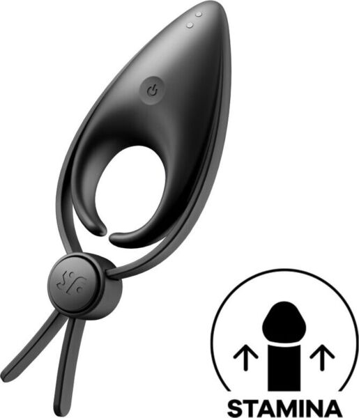 Satisfyer Sniper vibrációs péniszgyűrű két hurokkal és kúp alakú stimulátorral