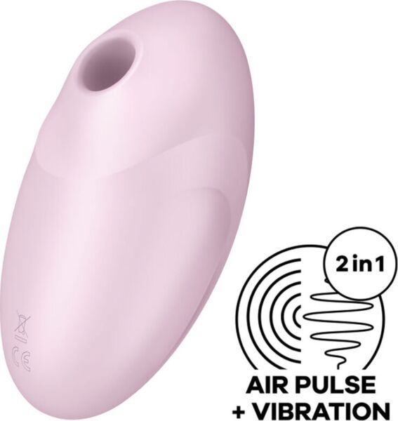 Satisfyer Vulva Lover 3 léghullámos csiklóizgató, ovális, kompakt formájú