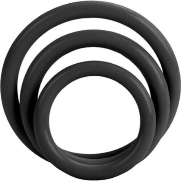 CalExotics Tri-Rings szett három különböző méretű péniszgyűrűvel