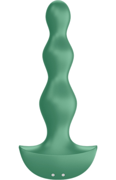 Satisfyer Lolli Plug 2 vibráló análdugó gömbökből álló kialakítással és széles talppal