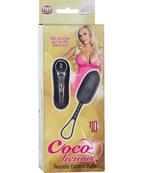 Fekete Calexotics Coco Licious Remote Control golyóvibrátor a távirányítójával