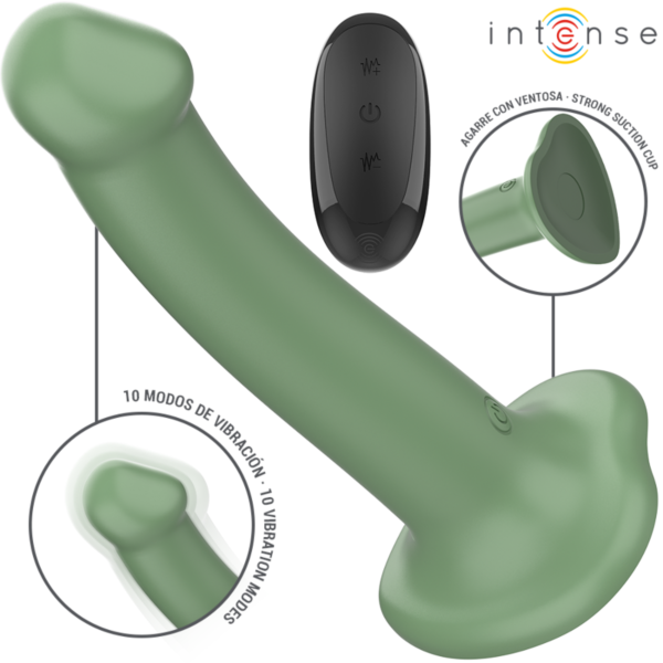 Zöld Intense Becca vibrátor tapadókoronggal és távirányítóval