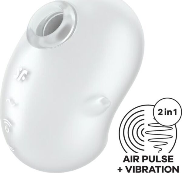 Fehér Satisfyer Cutie Ghost lay-on vibrátor