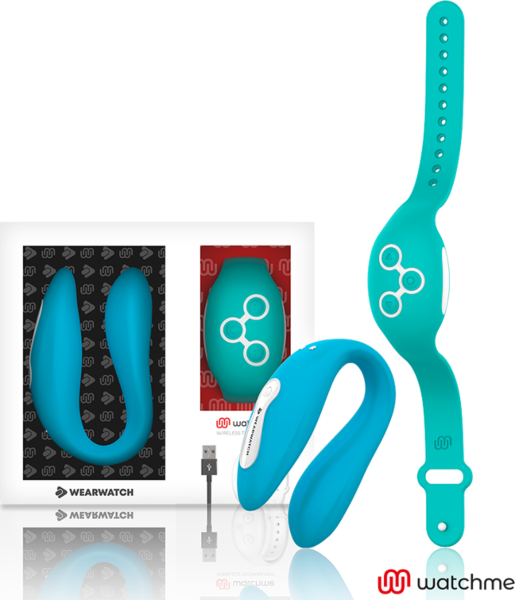 Wearwatch WatchMe Dual U alakú vibrátor pároknak, a hozzá tartozó WatchMe órával