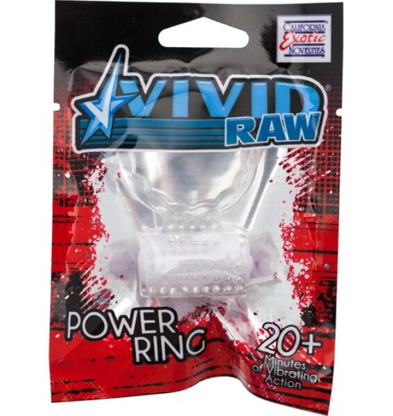 Calexotics Vivid Foil Pack vibrációs péniszgyűrű, átlátszó, szilikon