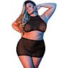 Lencería Conjunto MESH HALTER & SKIRT csábító dizájn