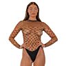 Lace bodysuit fekete peep-show dizájnnal