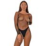 Bodystocking Lace Crotchless Éjjeli Kép
