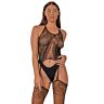 Bodystocking Lace Halter nyakú