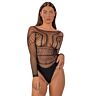 Lace LJ csipkés body hossza ujjakkal
