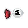 Butt Plug Toosh Heart Shaped Silver