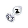 Hátplug Toosh Metal Butt Plug Medium ékszerzöld végével Plata