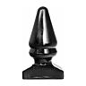 Anal Plug ALL BLACK 28,5 CM | Kúp alakú dizájn