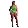 Teddies Shots Toys Cut Out Thong Bodysuit Plus Size